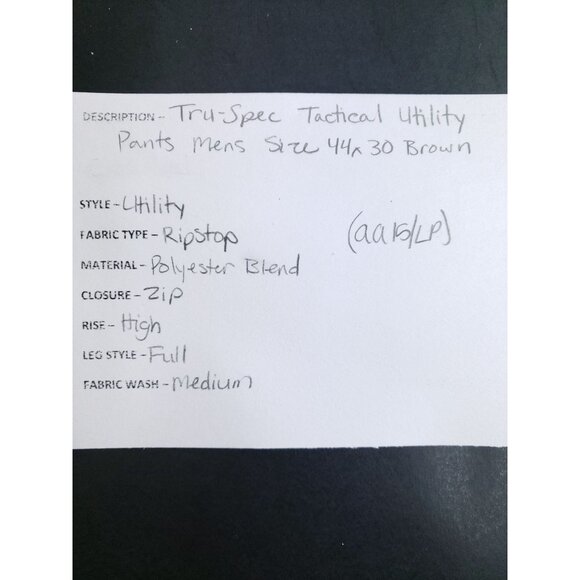 Tru-Spec Tactical Utility Pants Men's Size 44x30 Brown - Picture 11 of 11